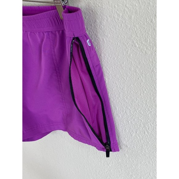 Fabletics Women's Shorts Purple Run Eloise Side Zipper Stretchy Pockets  Large - Picture 4 of 10